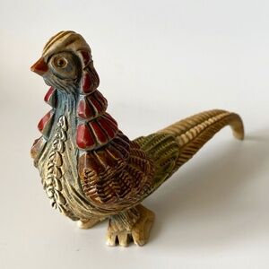 Artesania Rinconada Pheasant Figurine Collectible 1990s Vintage